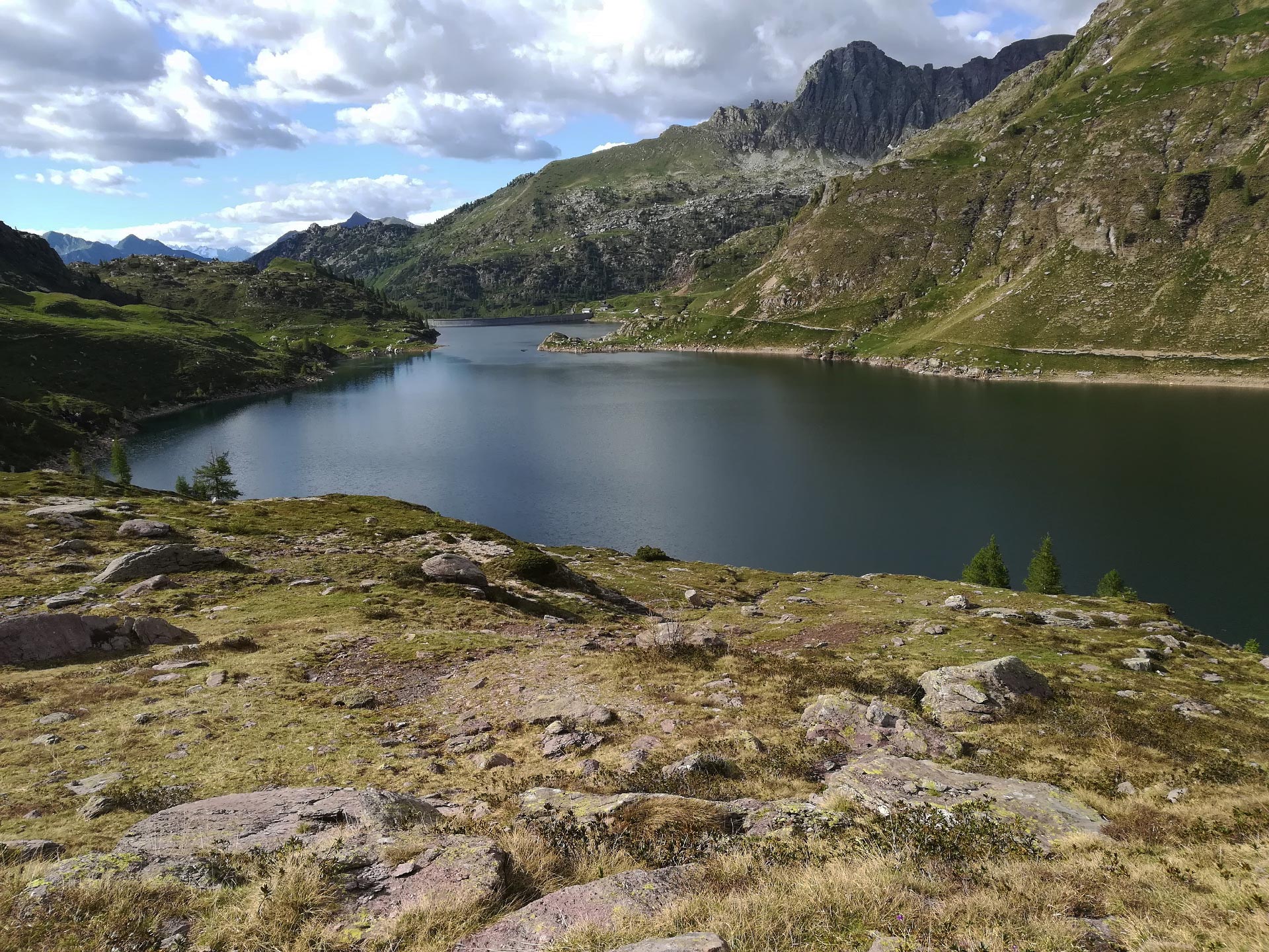 Veduta dei laghi Gemelli, Val Brembana, Lombardia