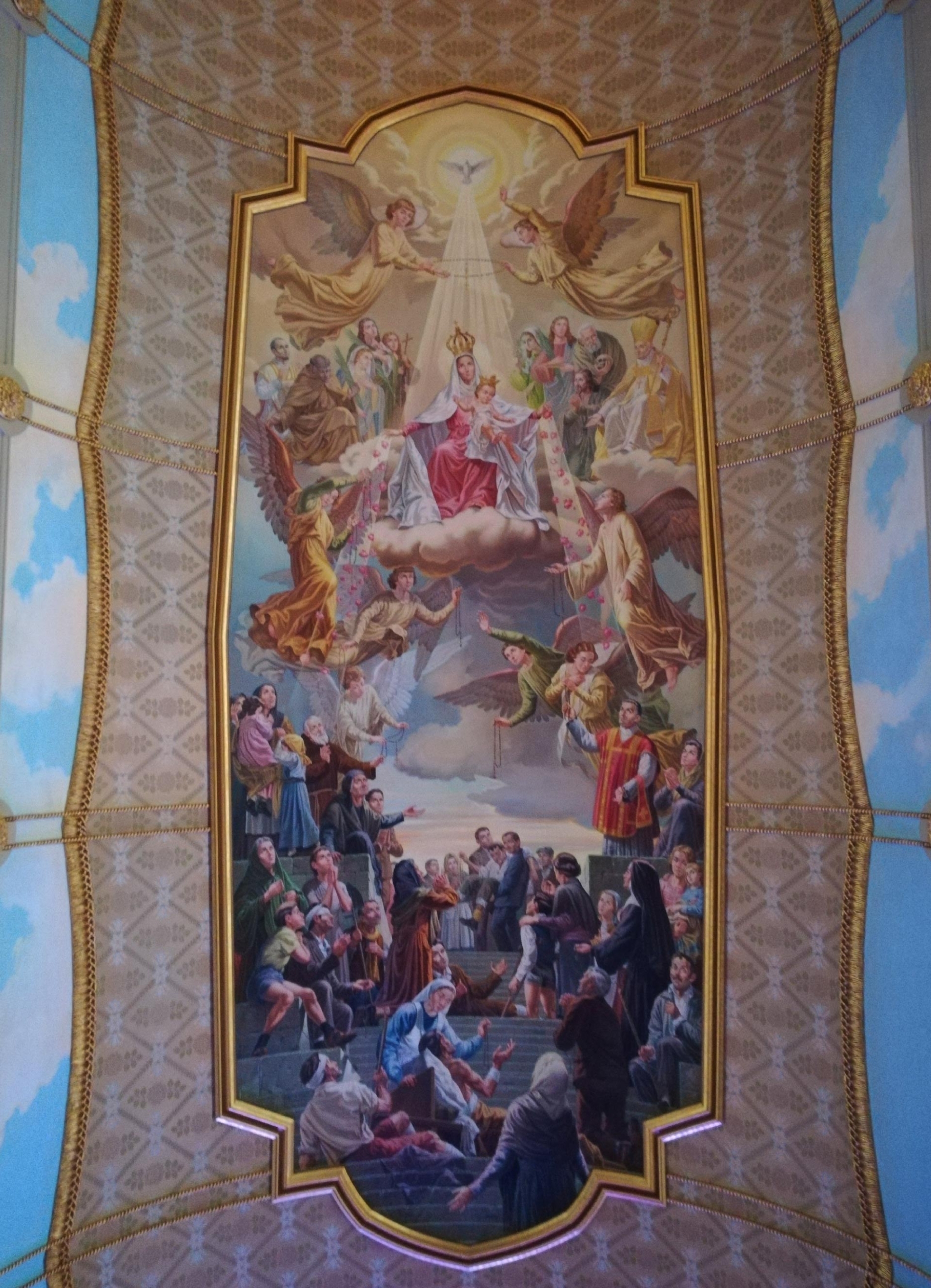 tela raffigurante il Trionfo della Madonna, Santuario del Tindari, Sicilia